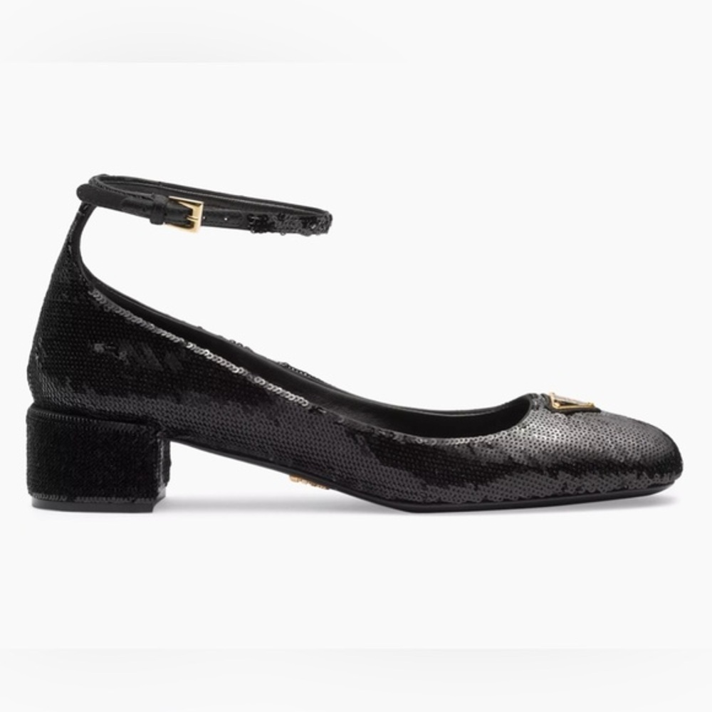 Prada
Sequined Satin Pumps Sandals - Picture 1 of 7